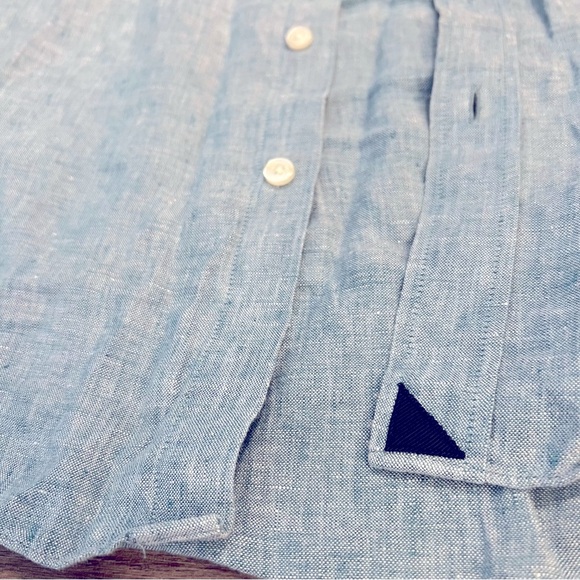 UNTUCKit Men’s 100% Linen Small Slim Fit Button Up Shirt - Picture 5 of 8